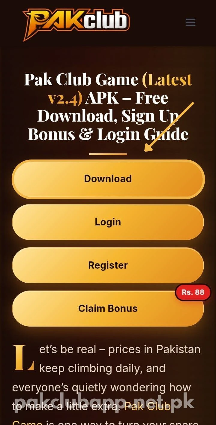 Click download button
