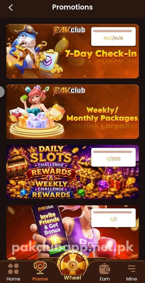 Pak Club Promo